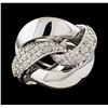 Image 2 : 0.51 ctw Diamond Ring - 14KT White Gold