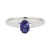 Image 2 : 1.71 ctw Colored Stone and Diamond Ring - 18KT White Gold