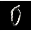 Image 4 : 0.33 ctw Diamond Wedding Band - 14KT White Gold