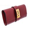 Image 2 : Hermes Red Box Leather Medor 23 Clutch Bag