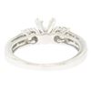 Image 6 : 14k White Gold 1.10 ctw Princess Diamond 3 Stone Engagement Ring w/ Round Accent