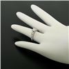 Image 7 : 14k White Gold 1.10 ctw Princess Diamond 3 Stone Engagement Ring w/ Round Accent