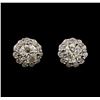 Image 1 : 1.41 ctw Diamond Earrings - 14KT White Gold