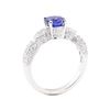 Image 4 : 1.95 ctw Sapphire And Diamond Ring - 18KT White Gold