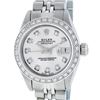 Image 1 : Rolex Ladies Stainless Steel Silver Diamond 26MM Datejust Wristwatch