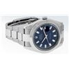 Image 3 : Rolex Mens SS 41MM Blue Baguette Diamond Datejust 2 Oyster Band Wristwatch With