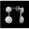 Image 2 : 1.66 ctw Diamond Earrings - 14KT White Gold