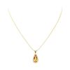 Image 2 : 6.00 ctw Imperial Topaz And Diamond Pendant & Chain - 18KT Yellow Gold