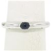 Image 8 : 14K Tri Color Gold 3 Stackable Tension Set Emerald Sapphire Ruby Solitaire Rings