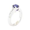 Image 4 : 1.93 ctw Sapphire And Diamond Ring - 14KT White Gold