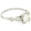 Image 7 : Antique Art Deco Platinum 1.30 ctw Old European Diamond Solitaire Engagement Rin