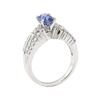 Image 4 : 2.22 ctw Sapphire and Diamond Ring - 18KT White Gold