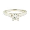 Image 2 : 0.59 ctw Diamond Engagement Ring - 14KT White Gold