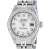 Image 1 : Rolex Ladies Stainless Steel White Diamond 26MM Datejust Wristwatch