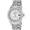 Image 2 : Rolex Ladies Stainless Steel White Diamond 26MM Datejust Wristwatch
