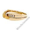 Image 7 : Carrera y Carrera 18kt Yellow Gold 0.16 ctw Diamond and Folded Hands Band Ring