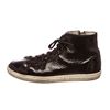 Image 3 : Burberry Black Patent Leather High Top Lace Front Sneakers 36
