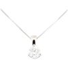 Image 2 : 0.70 ctw Diamond Pendant And Chain - 14KT White Gold