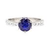 Image 2 : 1.55 ctw Sapphire And Diamond Ring - Platinum