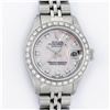 Image 1 : Rolex Ladies Stainless Steel Pink MOP Diamond 26MM Datejust Wristwatch