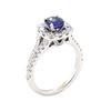 Image 4 : 2.20 ctw Sapphire And Diamond Ring - 14KT White Gold