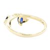 Image 3 : 0.25 ctw Sapphire and Diamond Ring - 14KT Yellow Gold