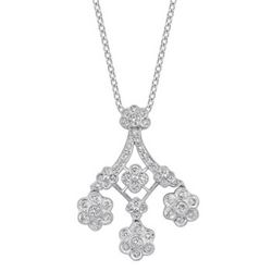 18k White Gold 1.40CTW Diamond Pendant, (SI1 /H-I)