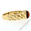 Image 4 : 18kt Yellow Gold 0.85 ctw Oval Citrine Solitaire Ring w/ Cuban Link Shank