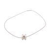 Image 1 : Hermes White Silver-Tone Pop H Pendant Necklace