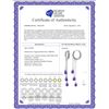 Image 2 : Genuine 4.8 ctw Amethyst Earrings 14KT White Gold - REF-64P4H
