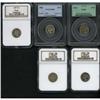 Image 1 : Lot of Five Liberty Head Three Cent Nickels Proof
