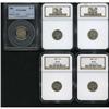 Image 1 : Lot of Five Liberty Head Three Cent Nickels Proof