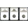 Image 1 : Lot of Three Liberty Nickels NGC PF65