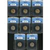 Image 1 : Lot of Eight 1938-D/S Buffalo 5C ANACS MS63 to MS65