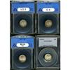 Image 1 : Lot of Four Mercury Dimes ANACS and PCGS