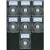Image 1 : Lot of Seven 1935 Mercury Dimes PCGS MS67FB