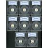 Image 1 : Lot of Eight 1939-D Mercury Dimes PCGS MS67FB