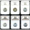 Image 1 : Lot of Six Standing Liberty Quarters NGC