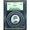 Image 1 : 1938 Washington 25C PCGS MS66