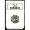 Image 1 : 1941 Washington 25C NGC MS67