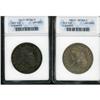Image 1 : Lot of Two Capped Bust Half Dollars ANACS