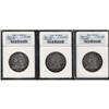 Image 1 : Lot of Three Capped Bust Half Dollars ANACS