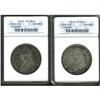 Image 1 : Lot of Two Capped Bust Half Dollars ANACS