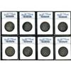 Image 1 : Lot of Eight Seated Liberty Half Dollars ANACS
