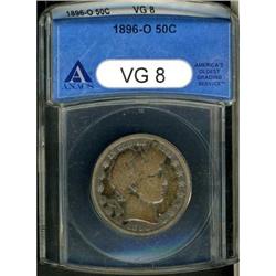 1896-O Barber 50C ANACS VG8