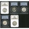 Lot of Five Walking Liberty Half Dollars