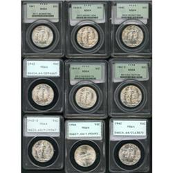 Lot of 23 Walking Liberty Half Dollars PCGS MS64