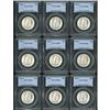 Image 1 : Lot of Nine 1946-S WL Half Dollars PCGS MS65