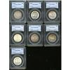Image 1 : Lot of Seven Franklin Half Dollars PCGS