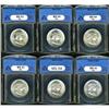 Lot of Six Franklin Half Dollars ANACS